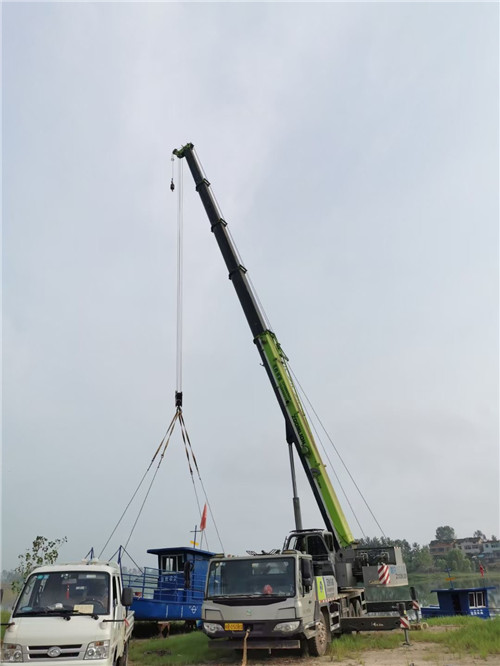 岳池县桥梁建设吊装案例